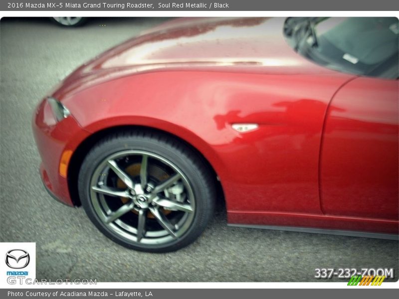 Soul Red Metallic / Black 2016 Mazda MX-5 Miata Grand Touring Roadster