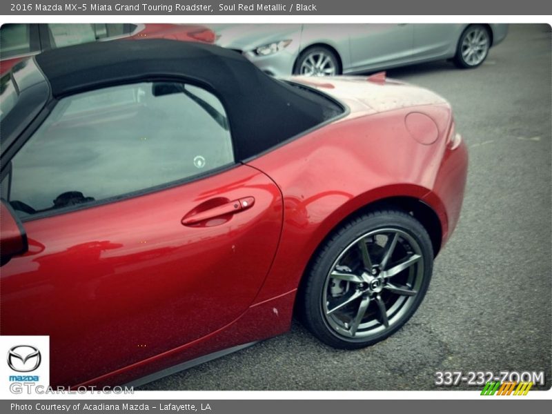 Soul Red Metallic / Black 2016 Mazda MX-5 Miata Grand Touring Roadster