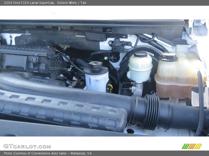 Oxford White / Tan 2004 Ford F150 Lariat SuperCab