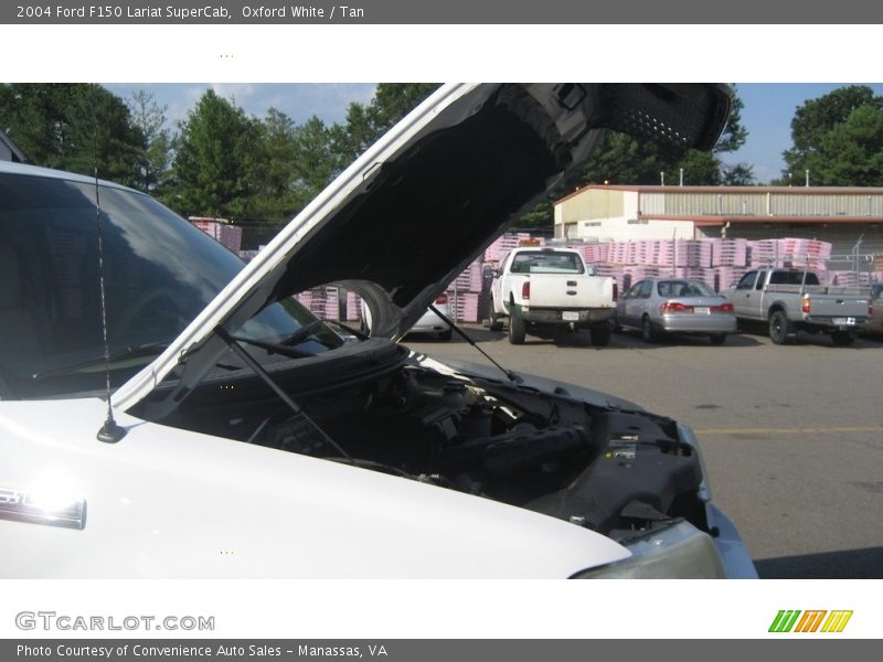 Oxford White / Tan 2004 Ford F150 Lariat SuperCab