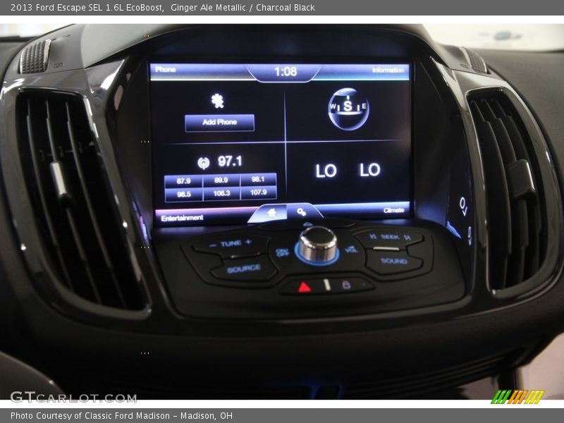 Ginger Ale Metallic / Charcoal Black 2013 Ford Escape SEL 1.6L EcoBoost