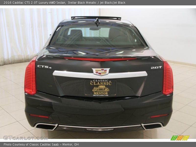 Stellar Black Metallic / Jet Black/Jet Black 2016 Cadillac CTS 2.0T Luxury AWD Sedan
