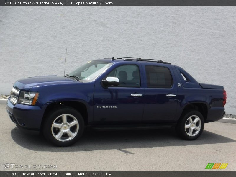 Blue Topaz Metallic / Ebony 2013 Chevrolet Avalanche LS 4x4