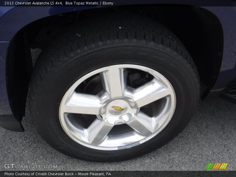 Blue Topaz Metallic / Ebony 2013 Chevrolet Avalanche LS 4x4