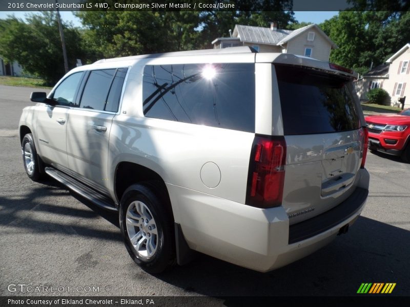 Champagne Silver Metallic / Cocoa/Dune 2016 Chevrolet Suburban LS 4WD