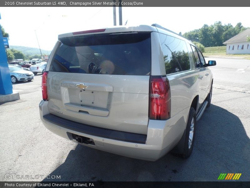 Champagne Silver Metallic / Cocoa/Dune 2016 Chevrolet Suburban LS 4WD