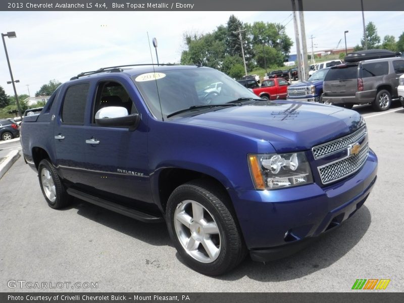 Blue Topaz Metallic / Ebony 2013 Chevrolet Avalanche LS 4x4