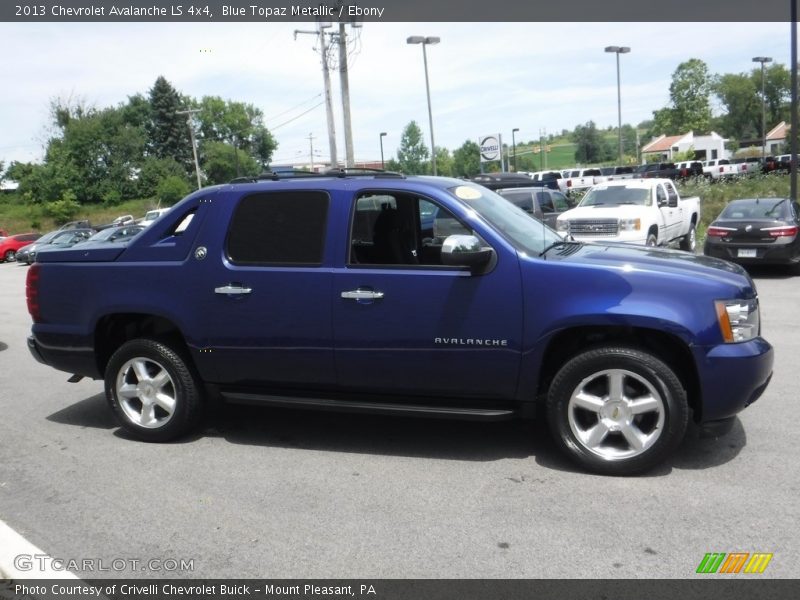 Blue Topaz Metallic / Ebony 2013 Chevrolet Avalanche LS 4x4