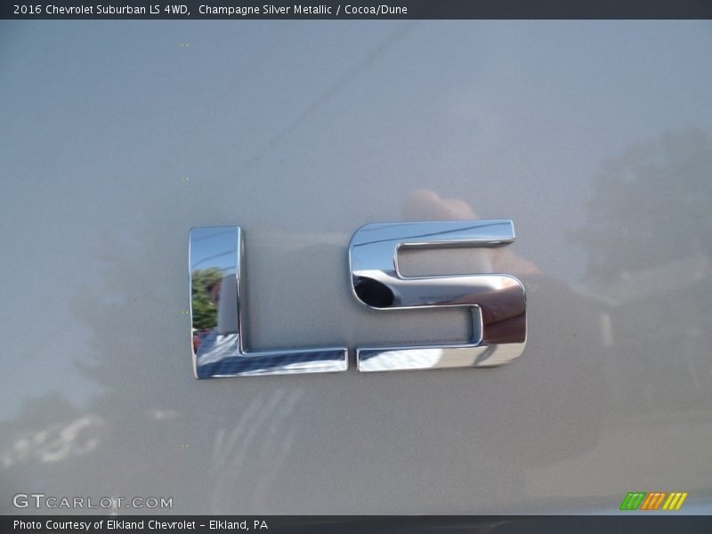 Champagne Silver Metallic / Cocoa/Dune 2016 Chevrolet Suburban LS 4WD