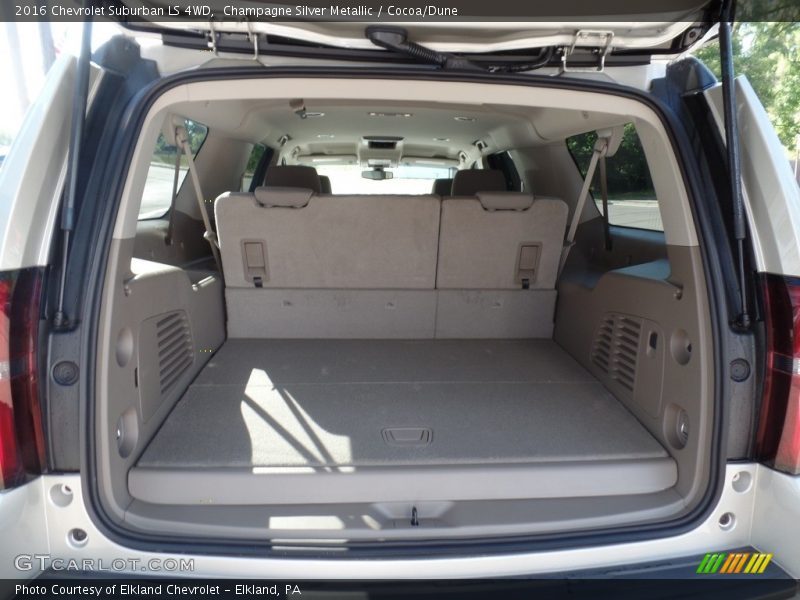 Champagne Silver Metallic / Cocoa/Dune 2016 Chevrolet Suburban LS 4WD
