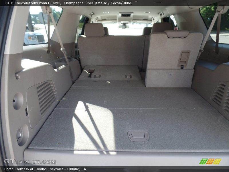 Champagne Silver Metallic / Cocoa/Dune 2016 Chevrolet Suburban LS 4WD