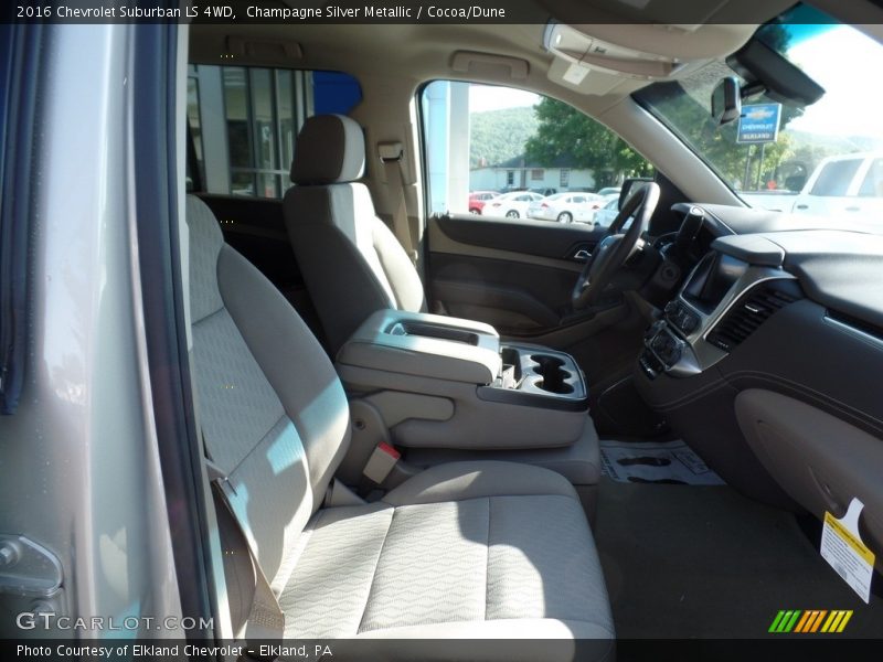 Champagne Silver Metallic / Cocoa/Dune 2016 Chevrolet Suburban LS 4WD