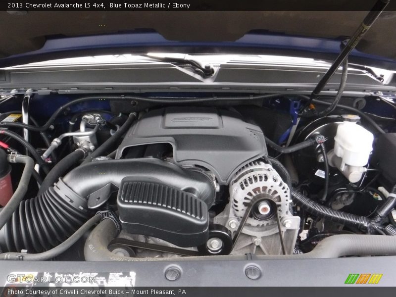 Blue Topaz Metallic / Ebony 2013 Chevrolet Avalanche LS 4x4