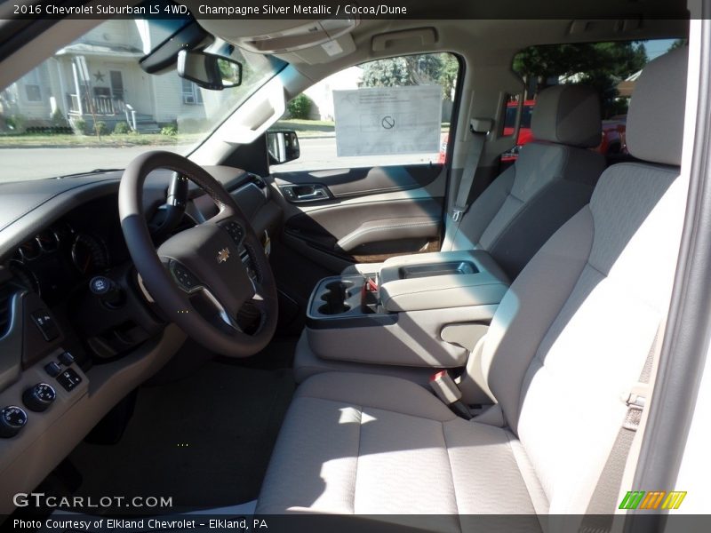 Champagne Silver Metallic / Cocoa/Dune 2016 Chevrolet Suburban LS 4WD