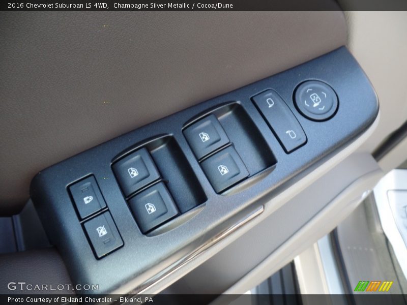 Champagne Silver Metallic / Cocoa/Dune 2016 Chevrolet Suburban LS 4WD