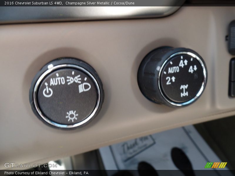 Champagne Silver Metallic / Cocoa/Dune 2016 Chevrolet Suburban LS 4WD