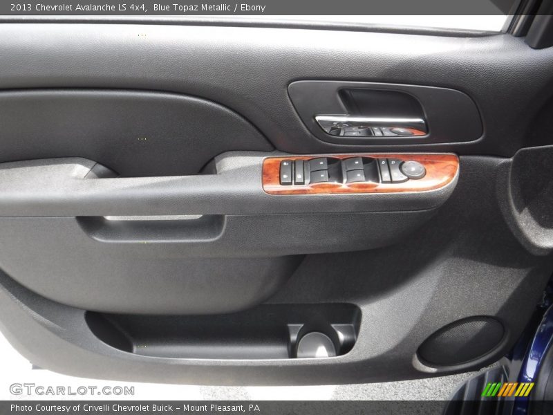 Blue Topaz Metallic / Ebony 2013 Chevrolet Avalanche LS 4x4