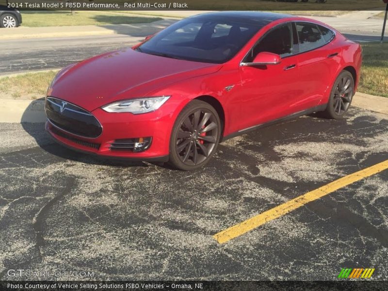  2014 Model S P85D Performance Red Multi-Coat