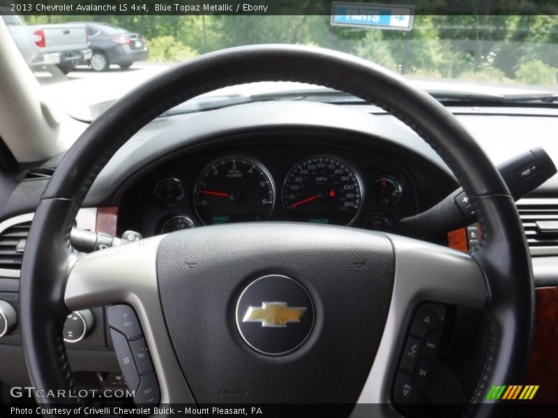 Blue Topaz Metallic / Ebony 2013 Chevrolet Avalanche LS 4x4