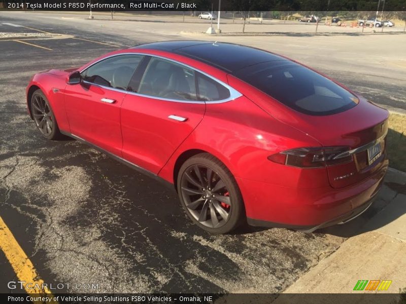  2014 Model S P85D Performance Red Multi-Coat