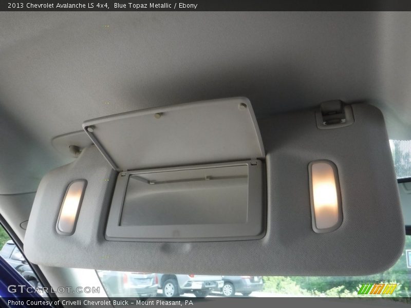 Blue Topaz Metallic / Ebony 2013 Chevrolet Avalanche LS 4x4