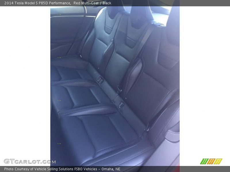 Rear Seat of 2014 Model S P85D Performance