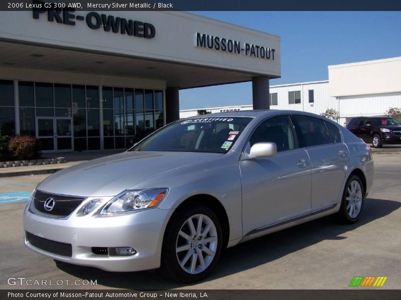 Mercury Silver Metallic / Black 2006 Lexus GS 300 AWD