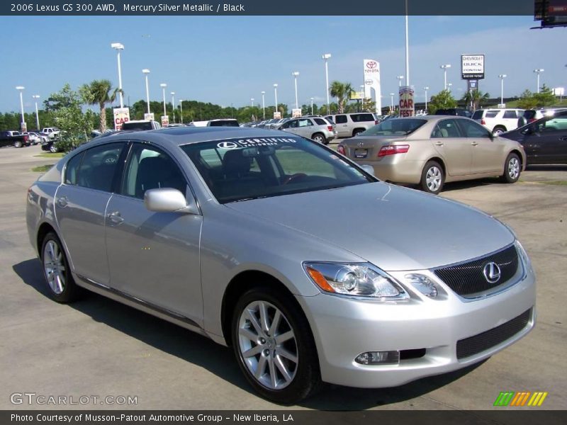 Mercury Silver Metallic / Black 2006 Lexus GS 300 AWD