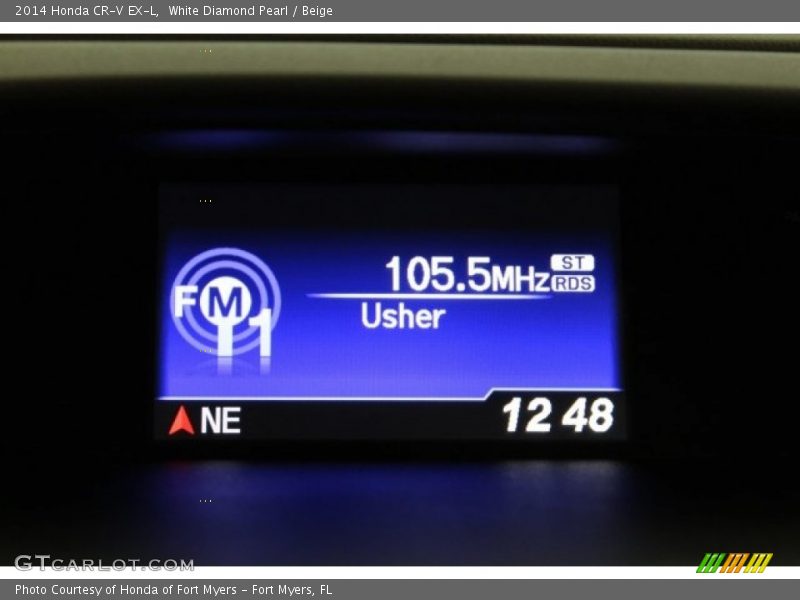 White Diamond Pearl / Beige 2014 Honda CR-V EX-L