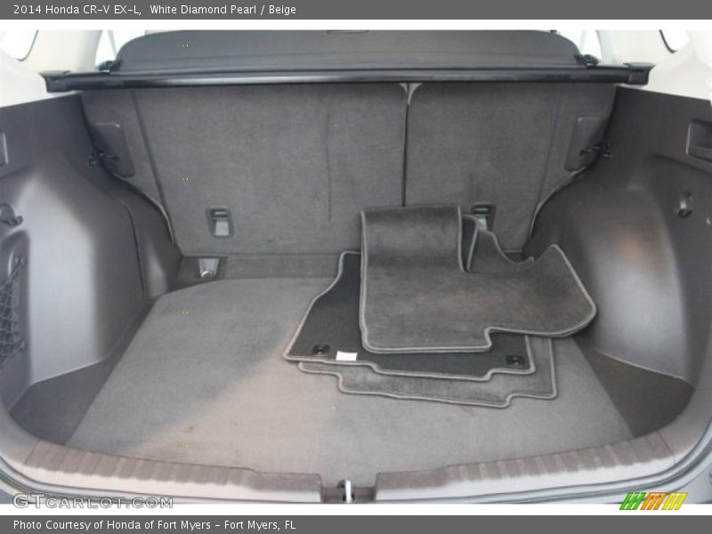 White Diamond Pearl / Beige 2014 Honda CR-V EX-L