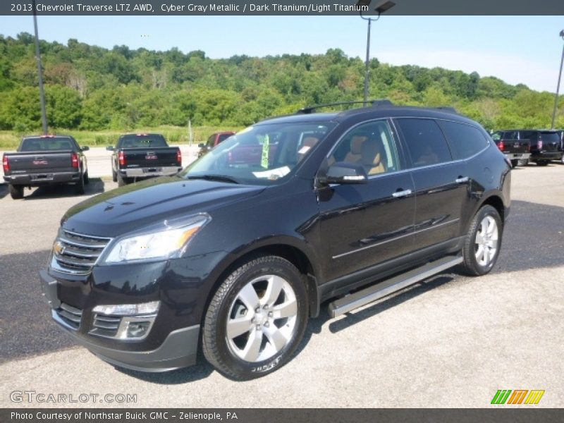 Cyber Gray Metallic / Dark Titanium/Light Titanium 2013 Chevrolet Traverse LTZ AWD