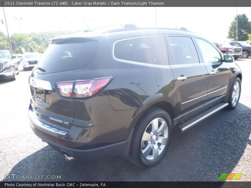 Cyber Gray Metallic / Dark Titanium/Light Titanium 2013 Chevrolet Traverse LTZ AWD