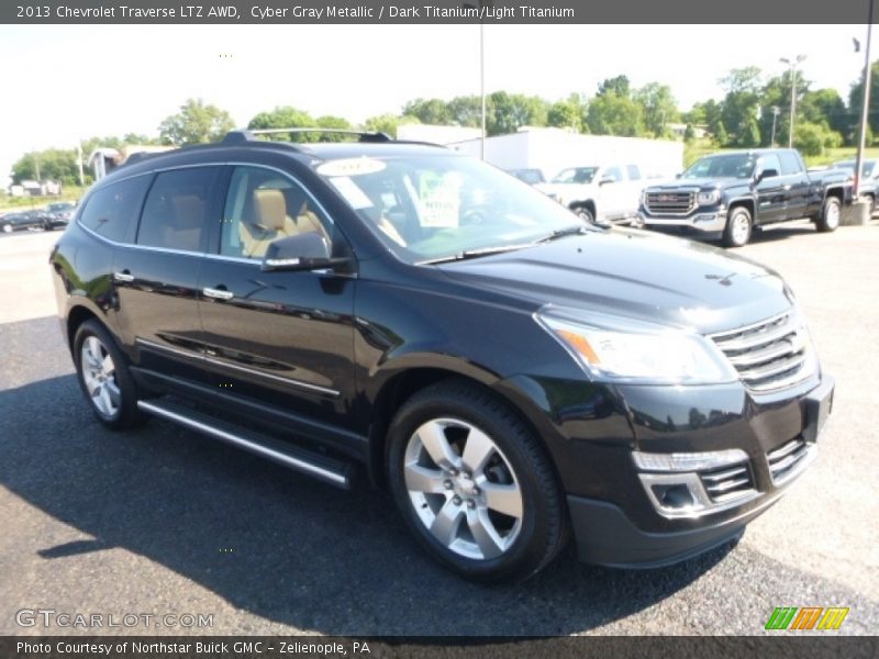 Cyber Gray Metallic / Dark Titanium/Light Titanium 2013 Chevrolet Traverse LTZ AWD