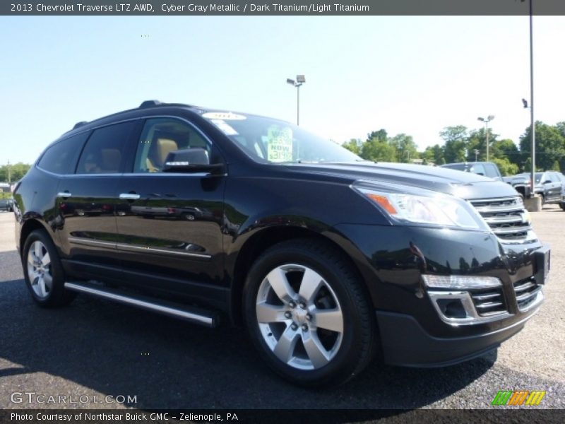 Cyber Gray Metallic / Dark Titanium/Light Titanium 2013 Chevrolet Traverse LTZ AWD