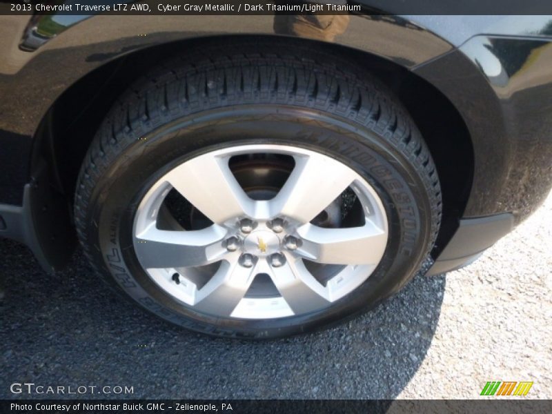 Cyber Gray Metallic / Dark Titanium/Light Titanium 2013 Chevrolet Traverse LTZ AWD