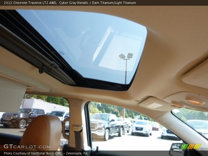 Cyber Gray Metallic / Dark Titanium/Light Titanium 2013 Chevrolet Traverse LTZ AWD