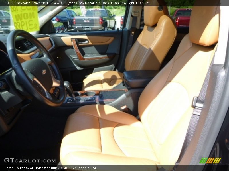 Cyber Gray Metallic / Dark Titanium/Light Titanium 2013 Chevrolet Traverse LTZ AWD
