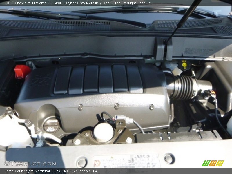 Cyber Gray Metallic / Dark Titanium/Light Titanium 2013 Chevrolet Traverse LTZ AWD