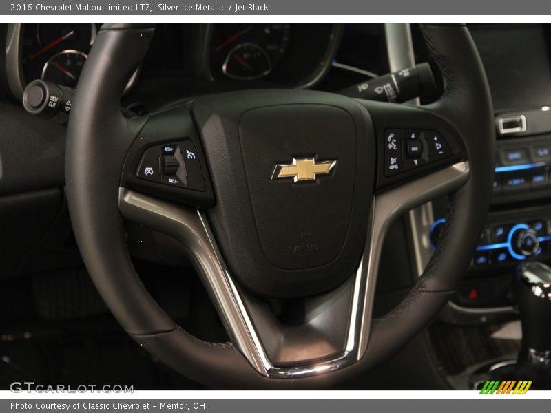 Silver Ice Metallic / Jet Black 2016 Chevrolet Malibu Limited LTZ