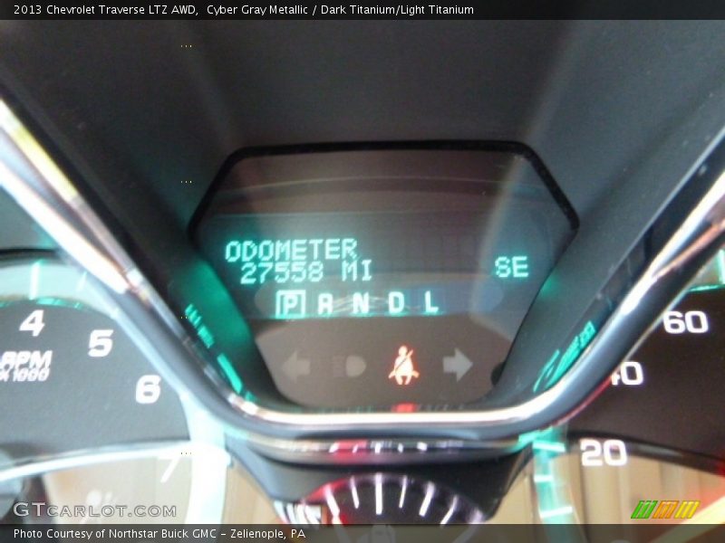 Cyber Gray Metallic / Dark Titanium/Light Titanium 2013 Chevrolet Traverse LTZ AWD
