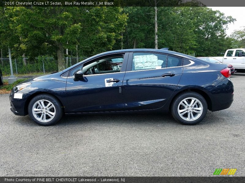 Blue Ray Metallic / Jet Black 2016 Chevrolet Cruze LT Sedan