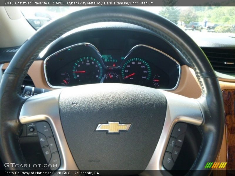 Cyber Gray Metallic / Dark Titanium/Light Titanium 2013 Chevrolet Traverse LTZ AWD