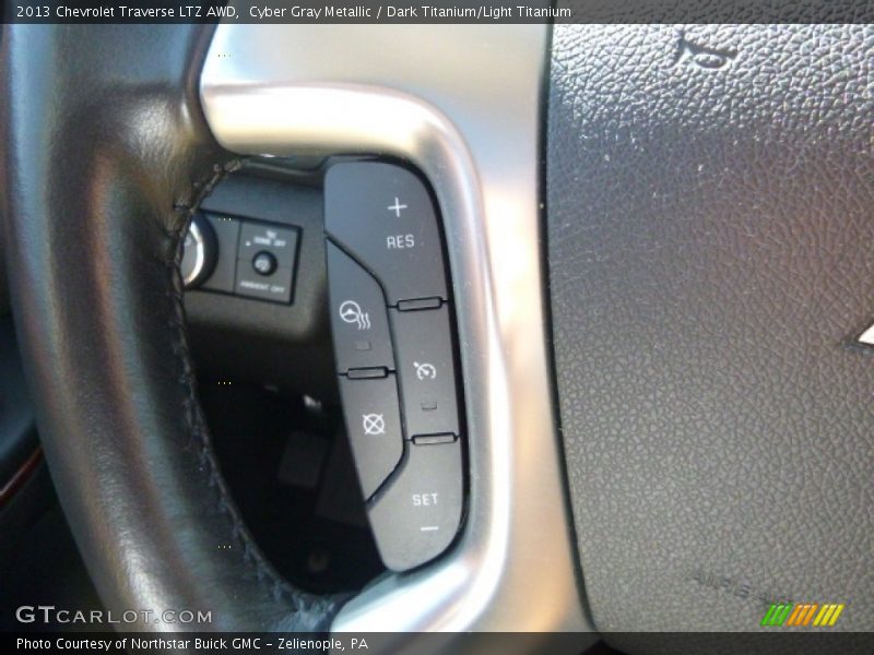Cyber Gray Metallic / Dark Titanium/Light Titanium 2013 Chevrolet Traverse LTZ AWD