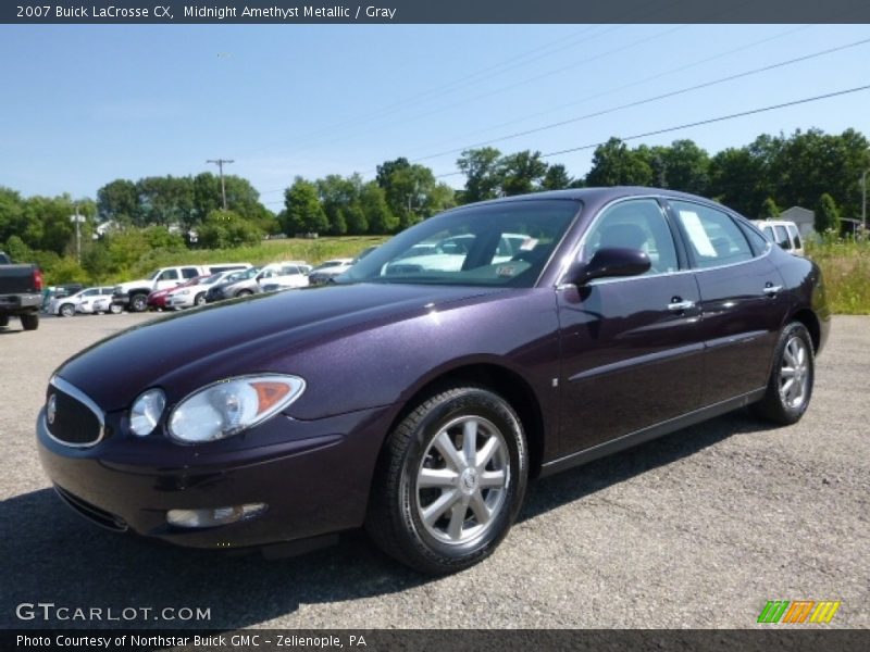 Midnight Amethyst Metallic / Gray 2007 Buick LaCrosse CX