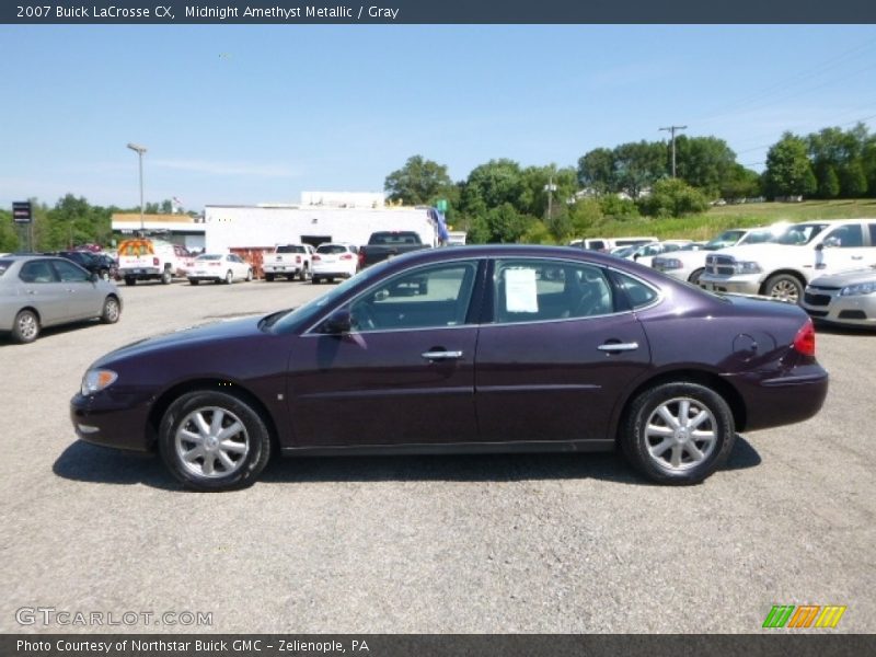 Midnight Amethyst Metallic / Gray 2007 Buick LaCrosse CX