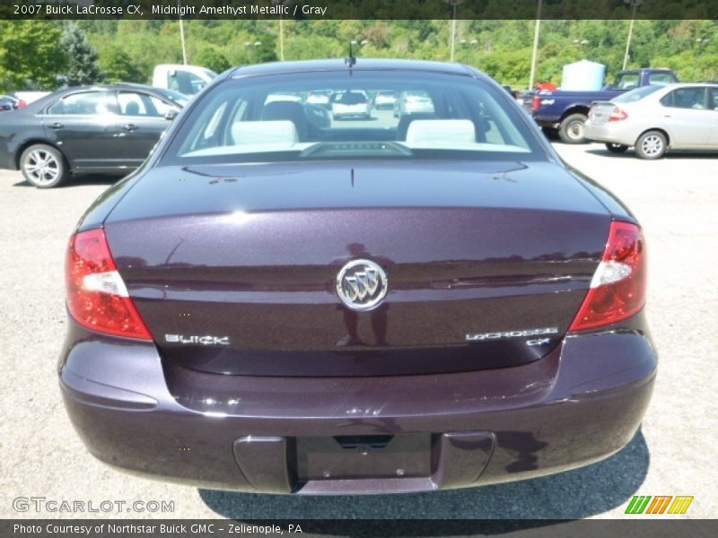 Midnight Amethyst Metallic / Gray 2007 Buick LaCrosse CX