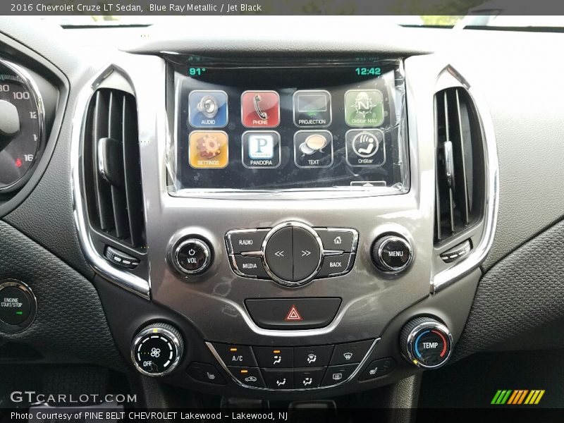 Blue Ray Metallic / Jet Black 2016 Chevrolet Cruze LT Sedan