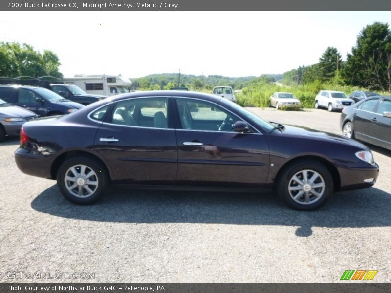 Midnight Amethyst Metallic / Gray 2007 Buick LaCrosse CX
