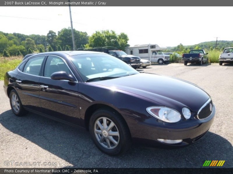 Midnight Amethyst Metallic / Gray 2007 Buick LaCrosse CX