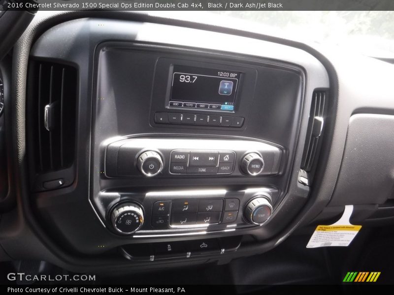 Black / Dark Ash/Jet Black 2016 Chevrolet Silverado 1500 Special Ops Edition Double Cab 4x4